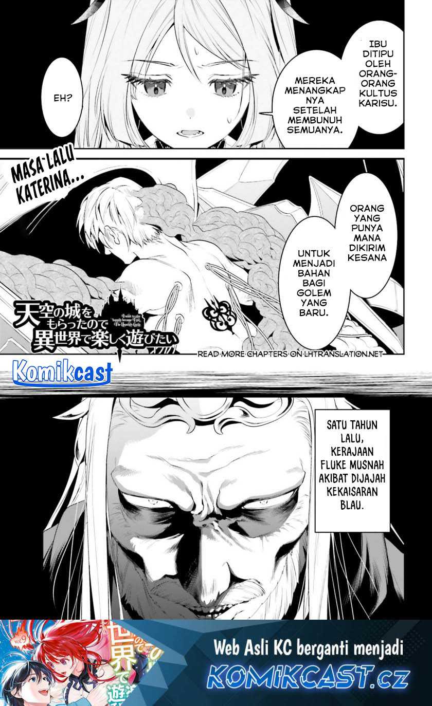 Manga Tenkuu no Shiro o Moratta no de Isekai de Tanoshiku Asobitai Chapter 40 gambar 2