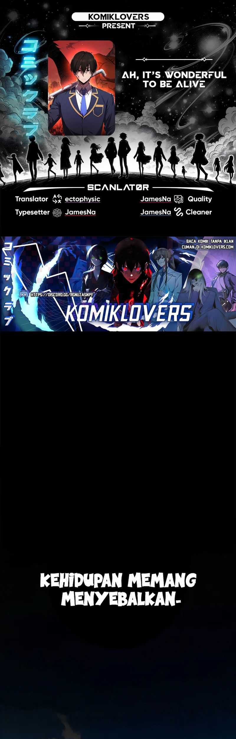 Komik Ah, It’s Wonderful To Be Alive Chapter 01 gambar 1