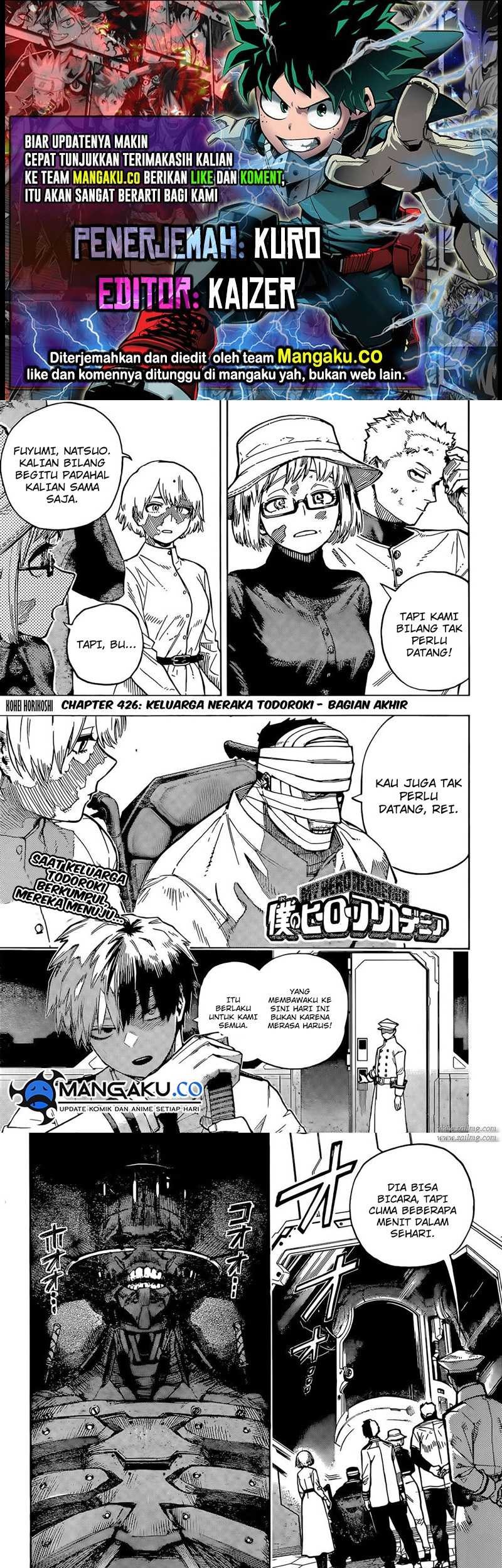 Komik Boku no Hero Academia Chapter 426 gambar 1