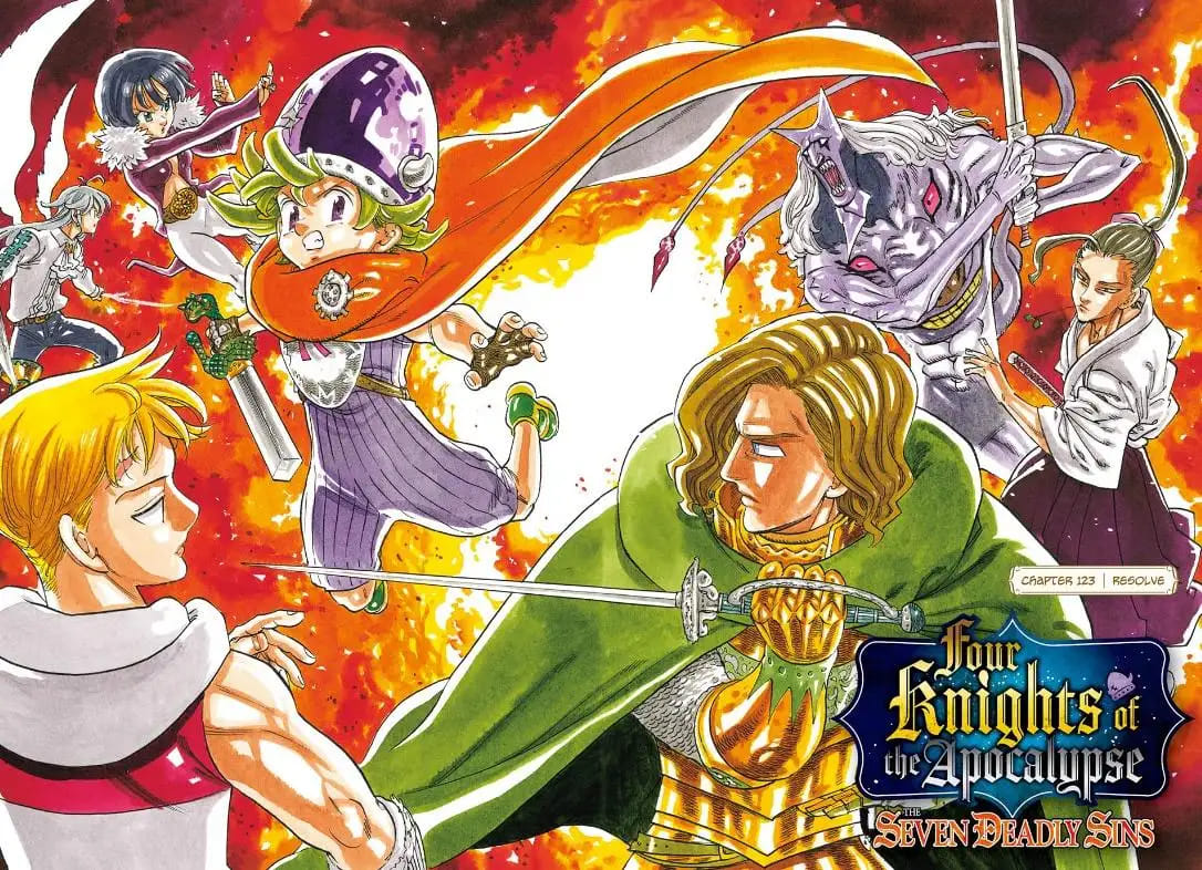 Manga Mokushiroku no Yonkishi Chapter 123 gambar 2