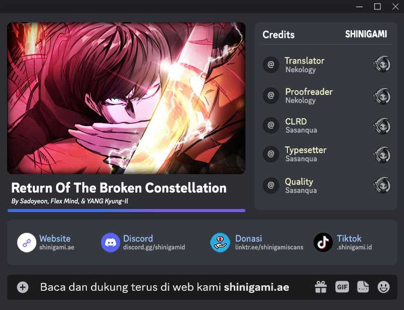 Komik Return of the Broken Constellation Chapter 120 gambar 1