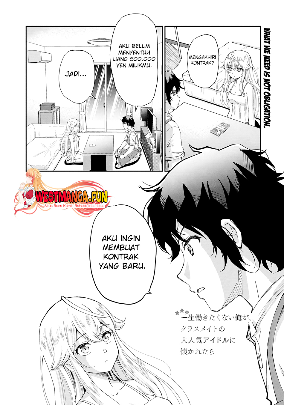 Manga Isshou Hatarakitakunai Ore ga Classmate no Daininki Idol ni Natsukaretara Chapter 10 gambar 2