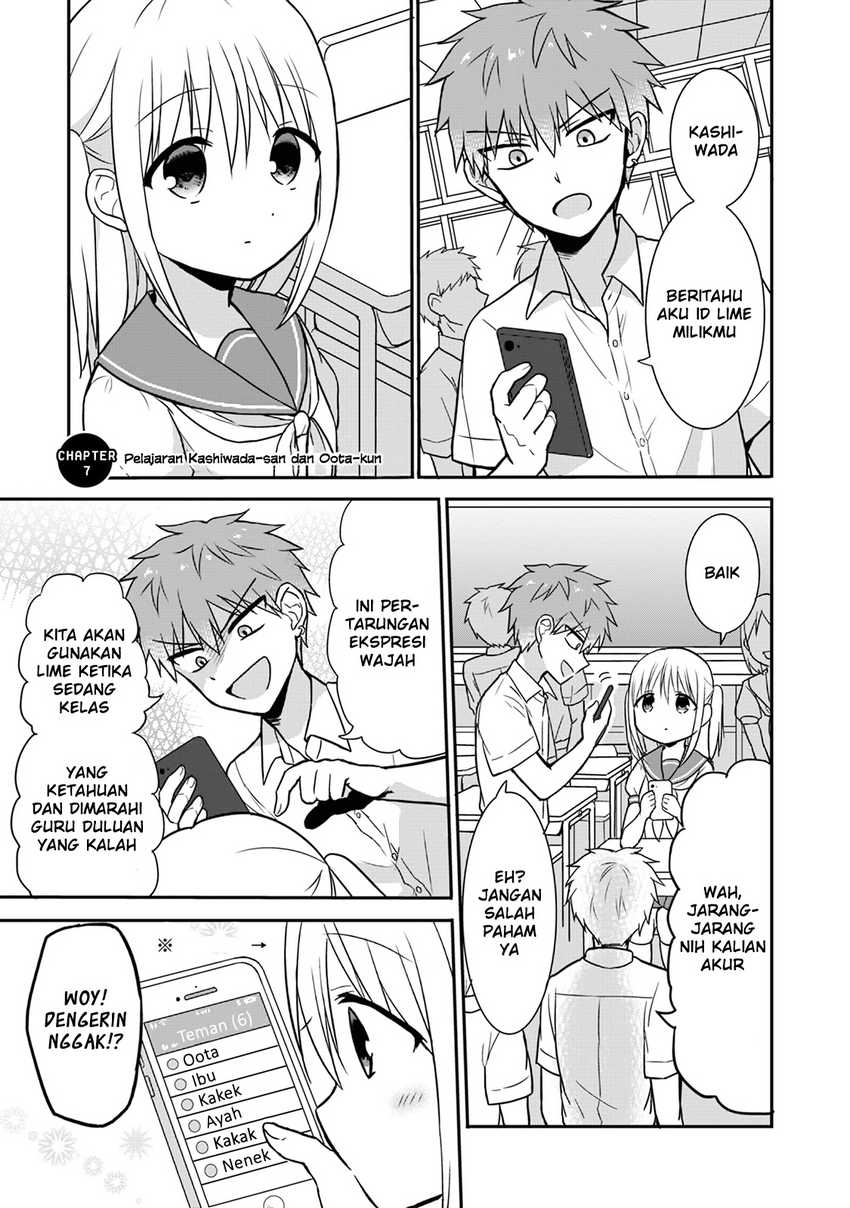 Komik Kao ni denai Kashiwada-san to Kao ni deru Ota-kun Chapter 07 gambar 1