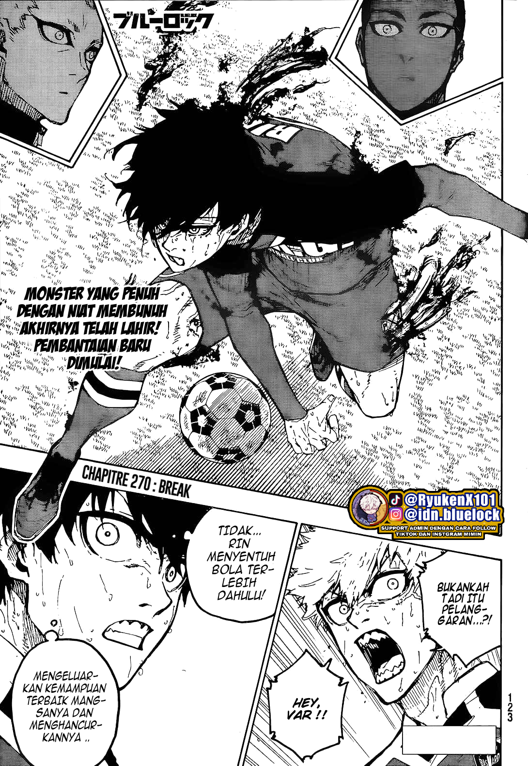 Blue Lock Chapter 270 - Halaman 3
