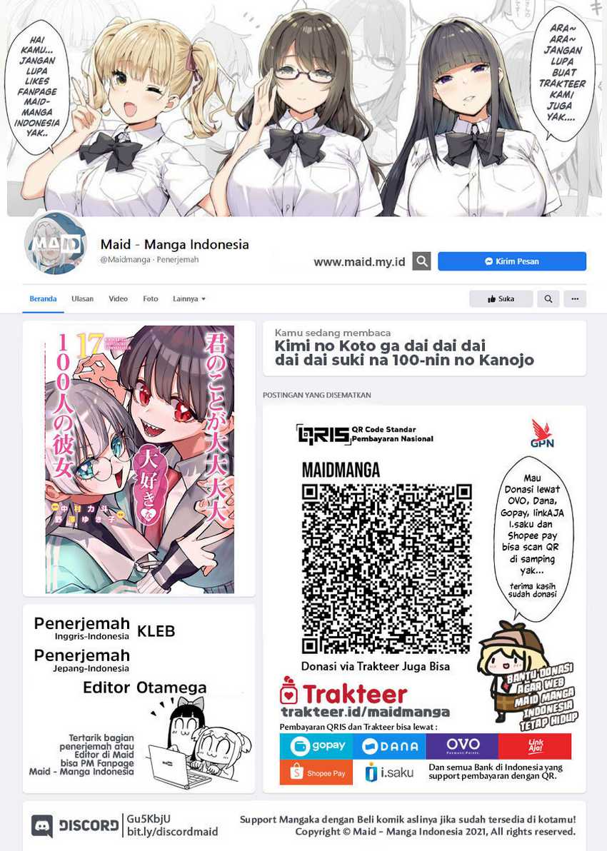 Manga Kimi no Koto ga Dai Dai Dai Dai Daisuki na 100-ri no Kanojo Chapter 120 gambar 2