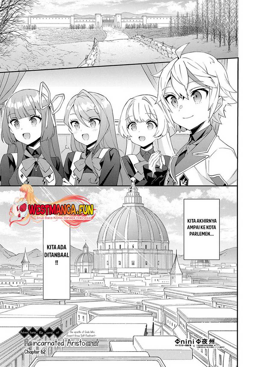 Manga Tensei Kizoku no Isekai Boukenroku ~Jichou wo Shiranai Kamigami no Shit Chapter 62 gambar 2
