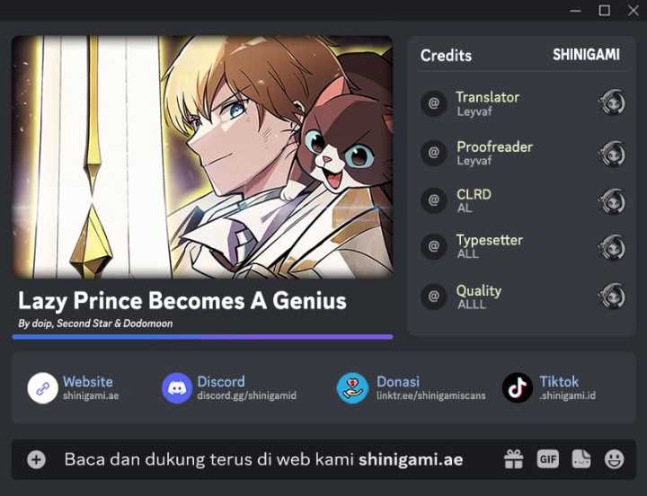 Komik Lazy Prince Becomes a Genius Chapter 112 gambar 1