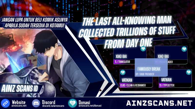 Komik The Last All-Knowing Man Collected Trillions of Stuff from Day One Chapter 22 gambar 1