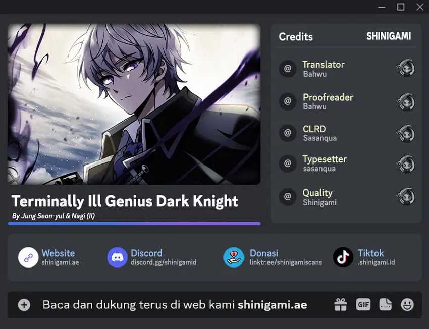 Komik Terminally-Ill Genius Dark Knight Chapter 72 gambar 1