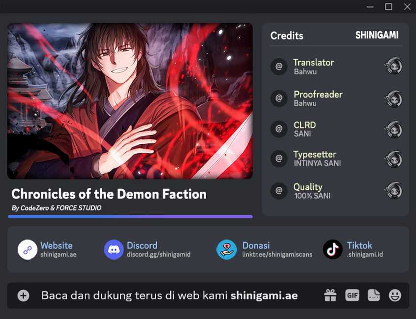 Komik Chronicles of the Demon Faction Chapter 84 gambar 1