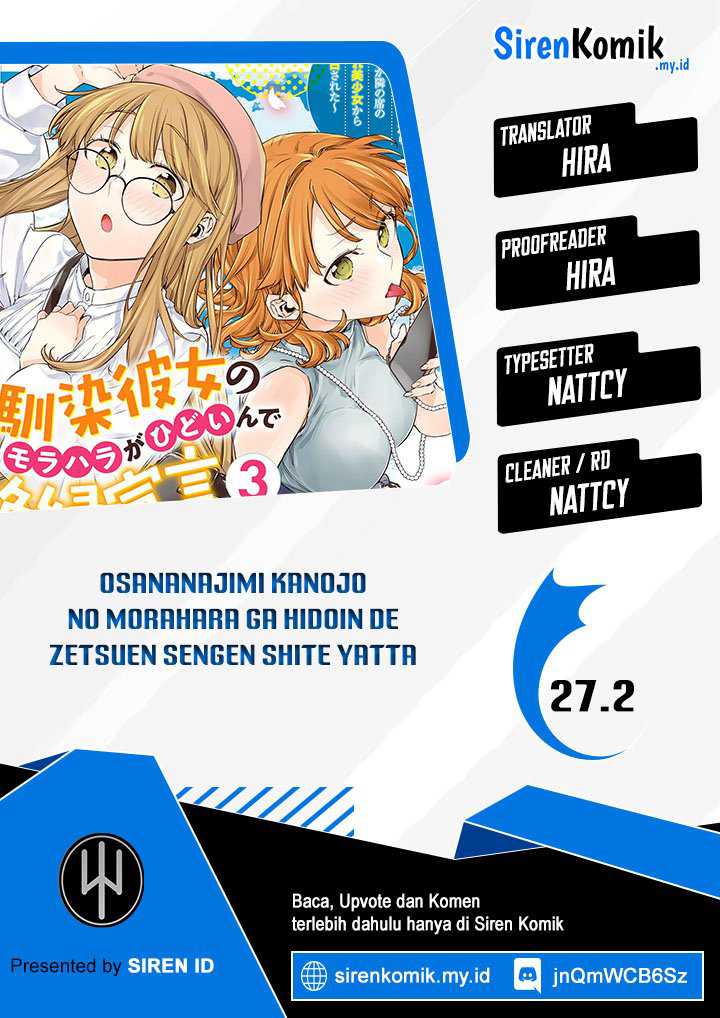 Komik Osananajimi Kanojo no Morahara ga Hidoin de Zetsuen Sengen shite Yatta Chapter 27.2 gambar 1