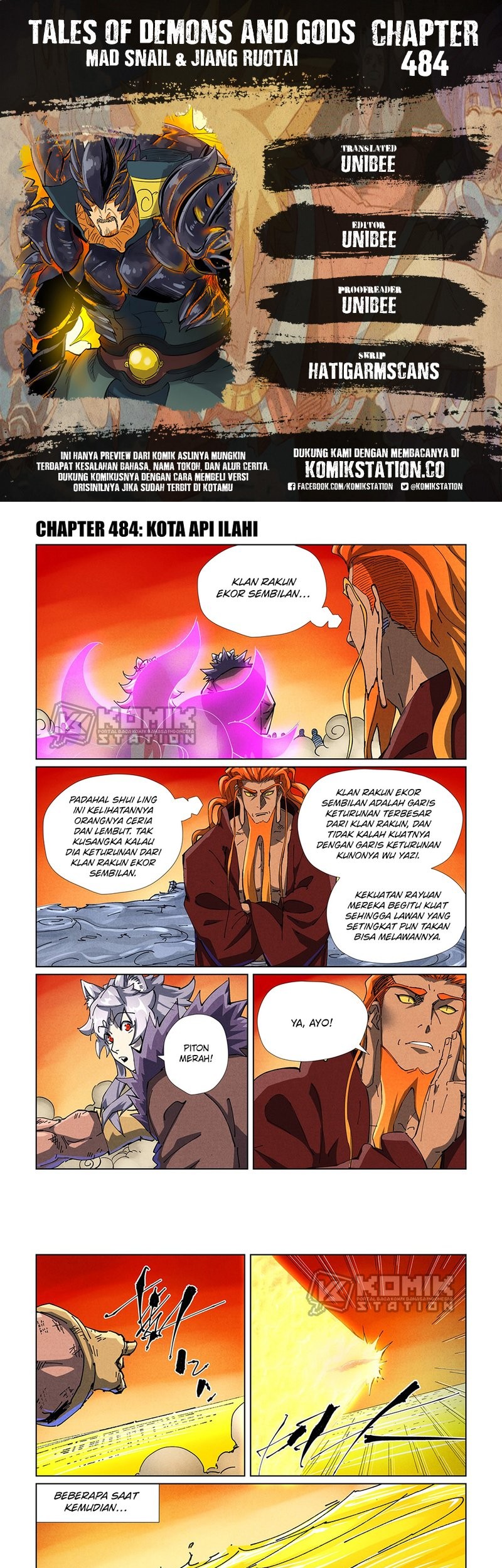 Komik Tales of Demons and Gods Chapter 484 gambar 1
