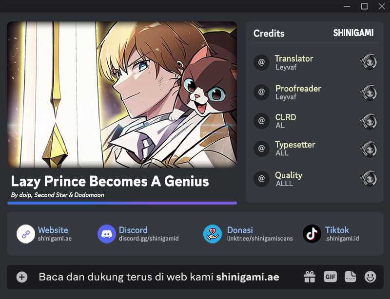 Komik Lazy Prince Becomes a Genius Chapter 119 gambar 1