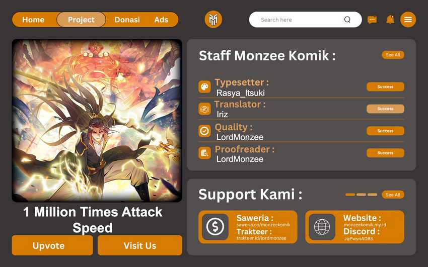 Komik 1 Million Times Attack Speed Chapter 23 gambar 1