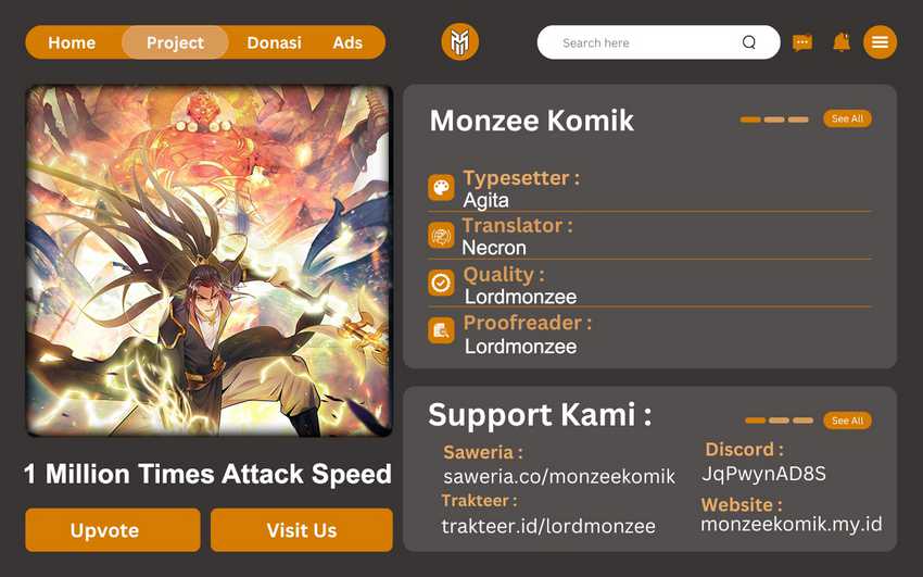 Komik 1 Million Times Attack Speed Chapter 19 gambar 1