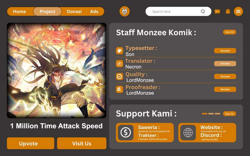 Komik 1 Million Times Attack Speed Chapter 18 gambar 1