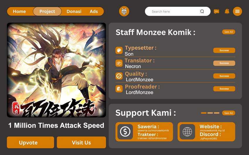 Komik 1 Million Times Attack Speed Chapter 15 gambar 1