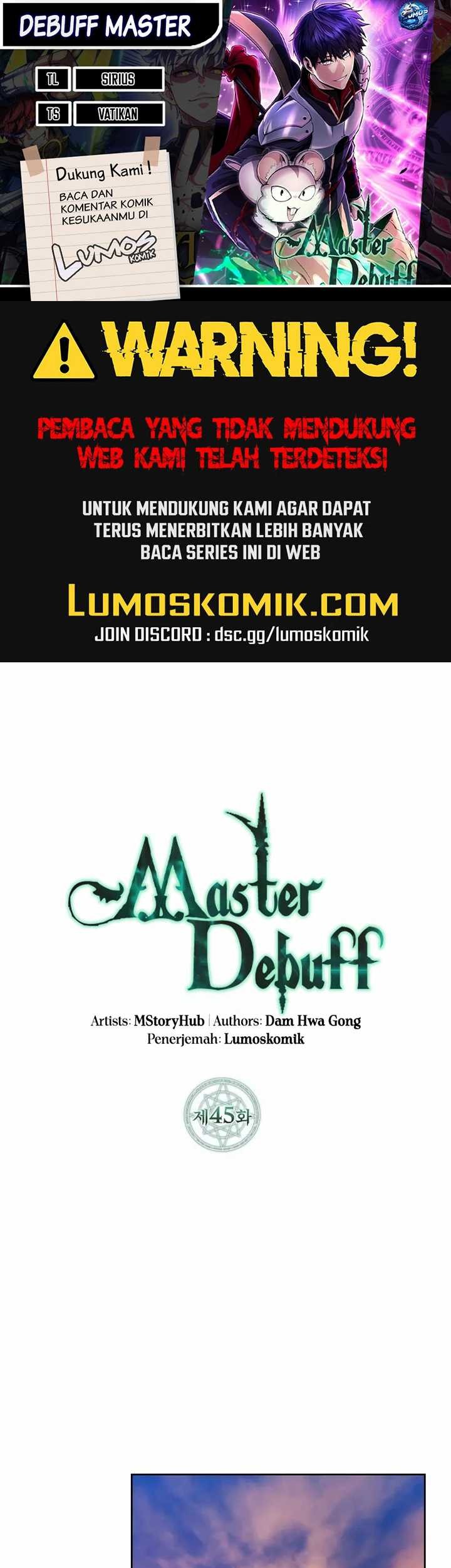 Debuff Master Chapter 45 halaman 1