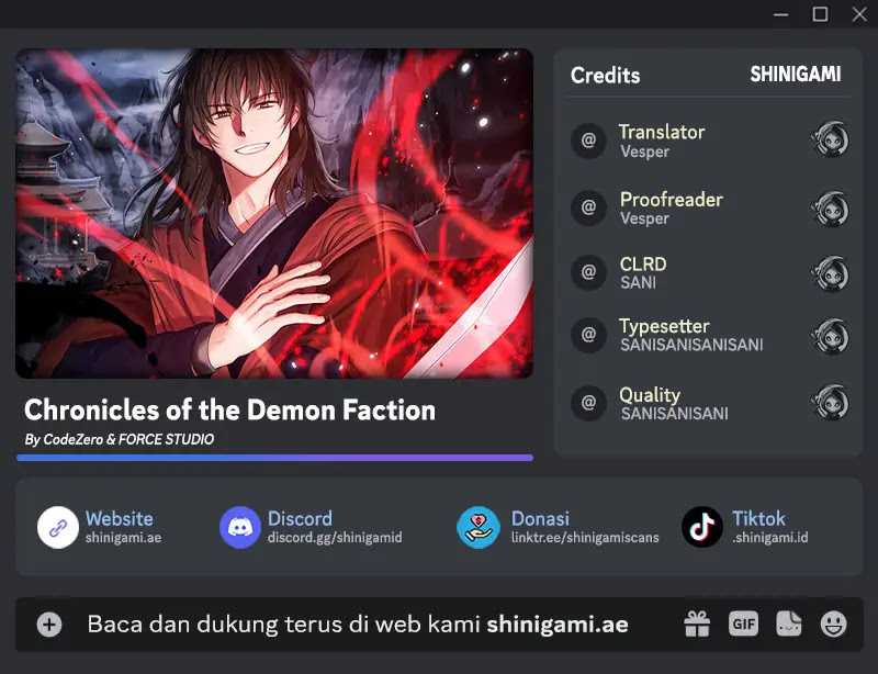 Komik Chronicles of the Demon Faction Chapter 87 gambar 1
