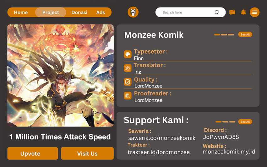 Komik 1 Million Times Attack Speed Chapter 34 gambar 1