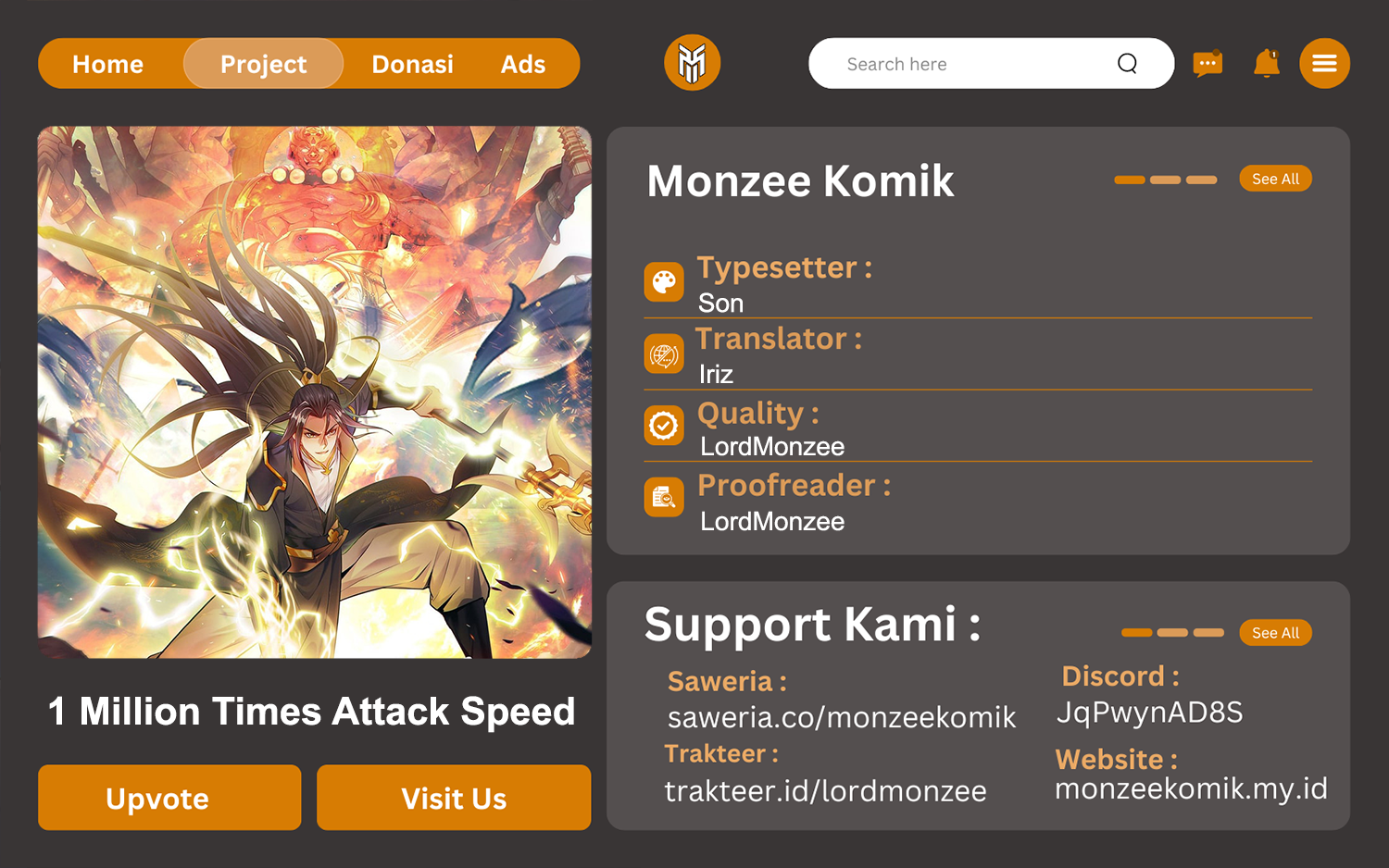 Komik 1 Million Times Attack Speed Chapter 39 gambar 1