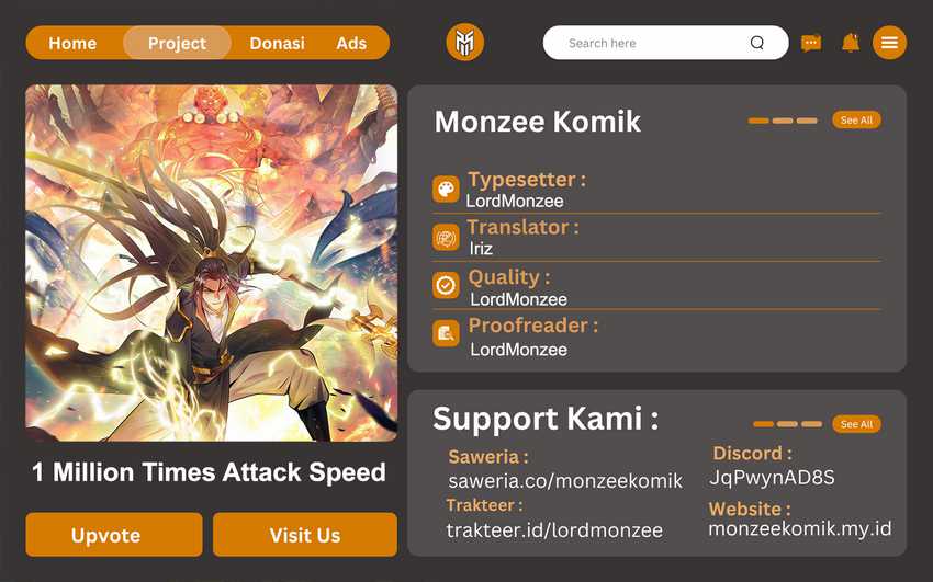 Komik 1 Million Times Attack Speed Chapter 44 gambar 1