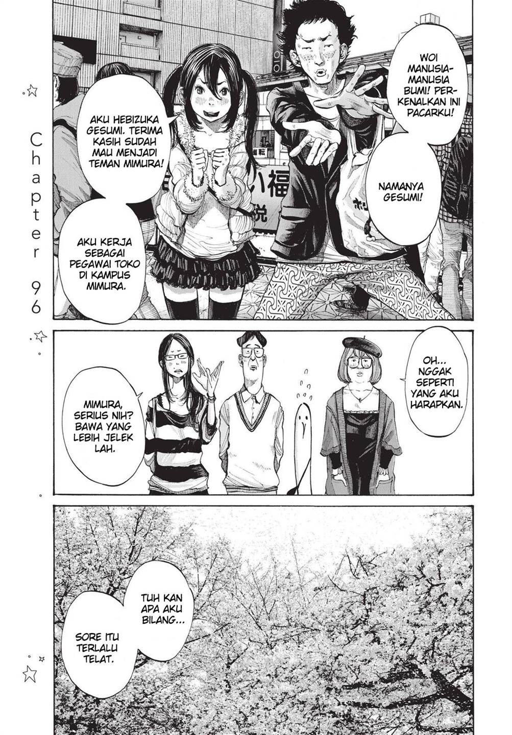 Komik Oyasumi Punpun Chapter 96 gambar 1
