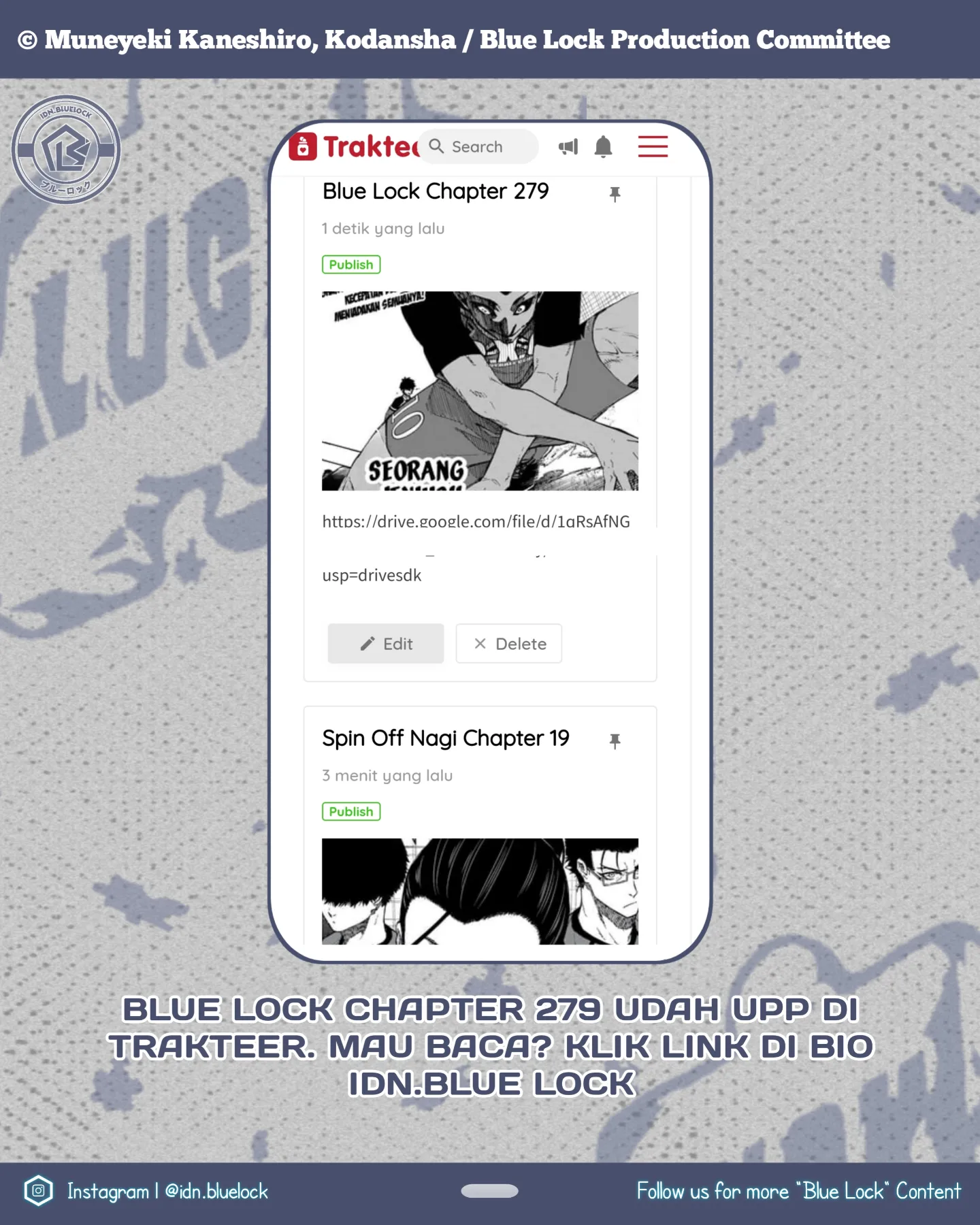 Komik Blue Lock Chapter 278 gambar 1