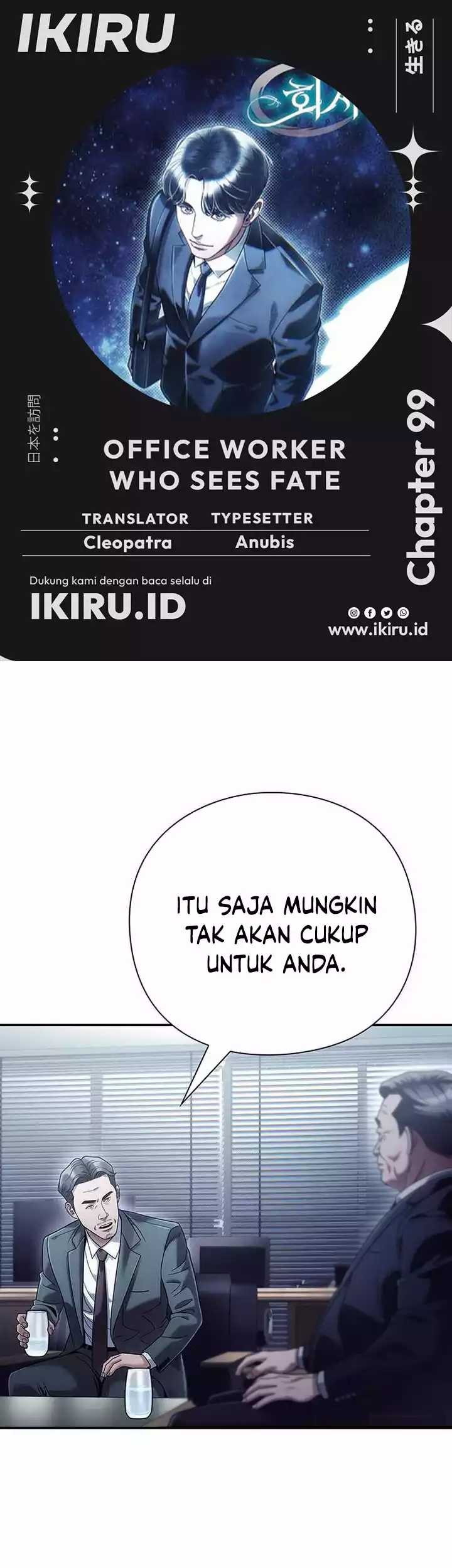 Komik Office Worker Who Sees Fate Chapter 99 gambar 1