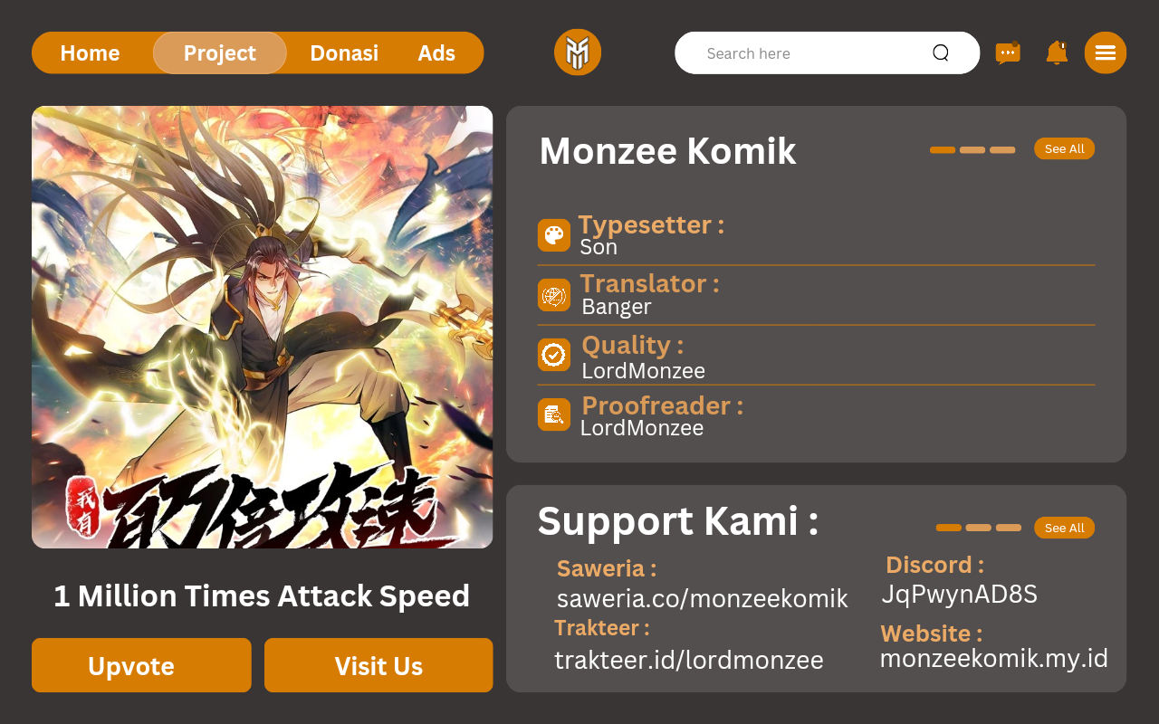 Komik 1 Million Times Attack Speed Chapter 62 gambar 1