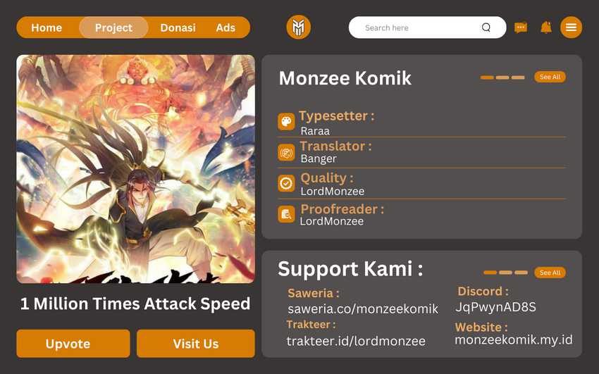 Komik 1 Million Times Attack Speed Chapter 65 gambar 1