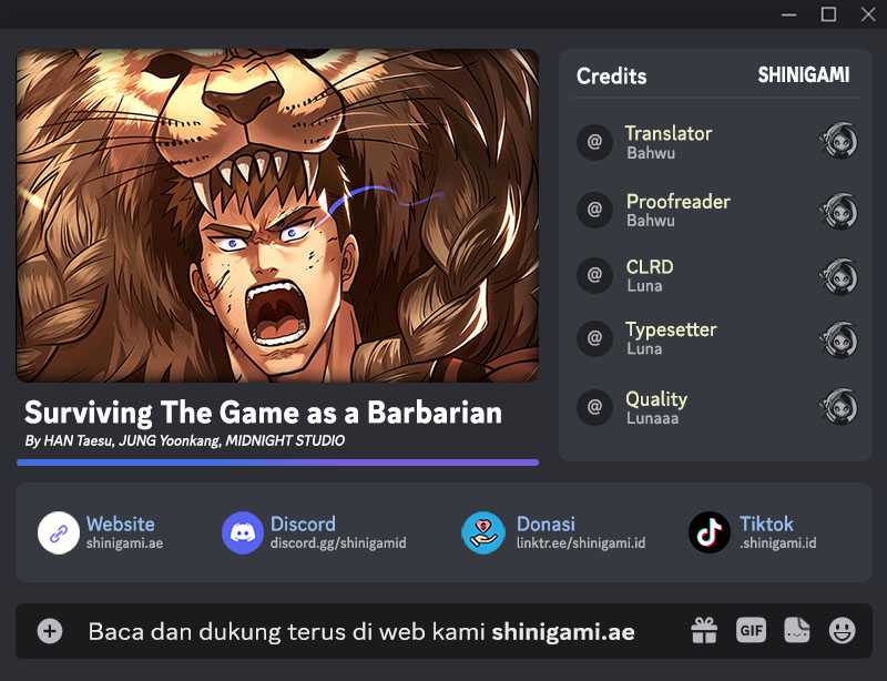 Komik Survive as a Barbarian in the Game Chapter 77 gambar 1