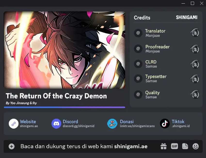 Komik Return of the Mad Demon Chapter 124 gambar 1