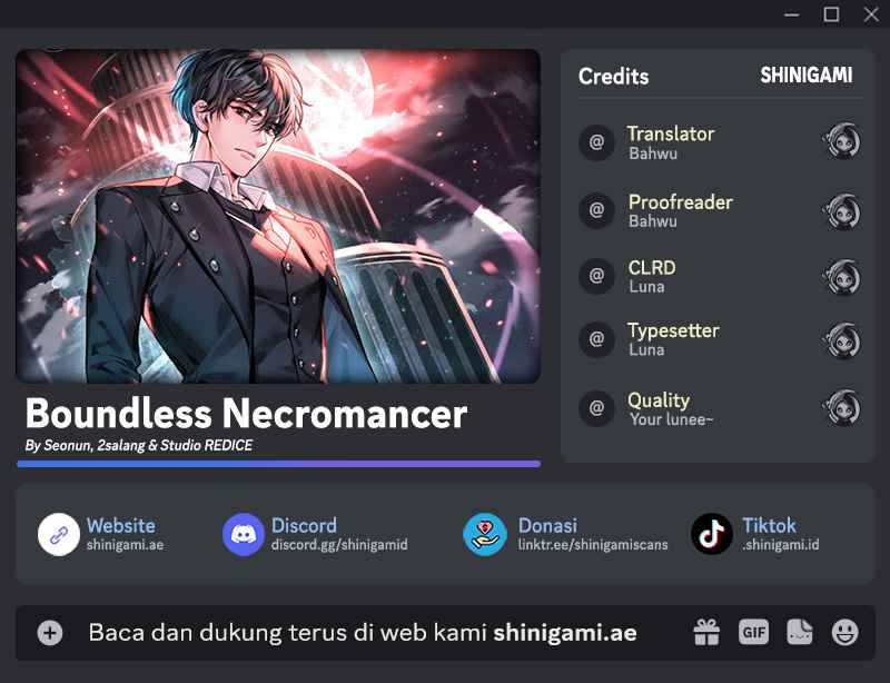 Komik Boundless Necromancer Chapter 108 gambar 1