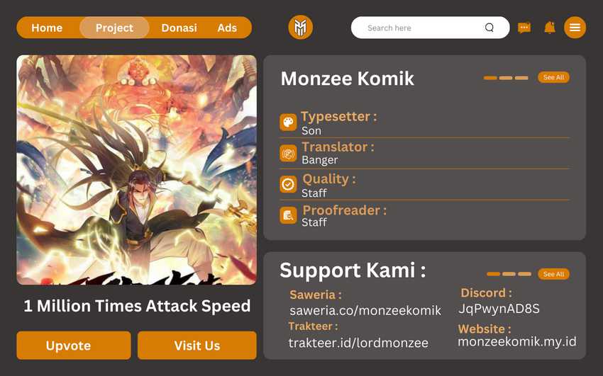 Komik 1 Million Times Attack Speed Chapter 69 gambar 1