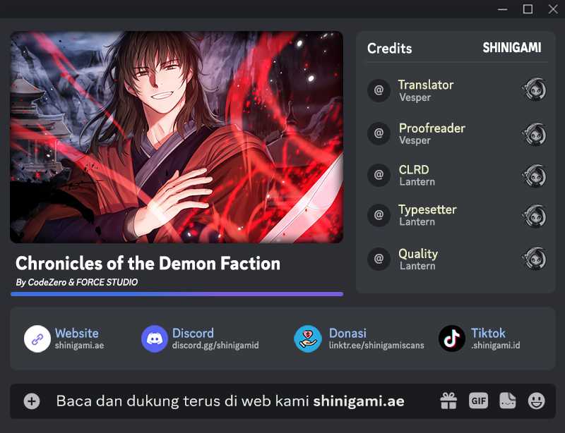 Komik Chronicles of the Demon Faction Chapter 91 gambar 1