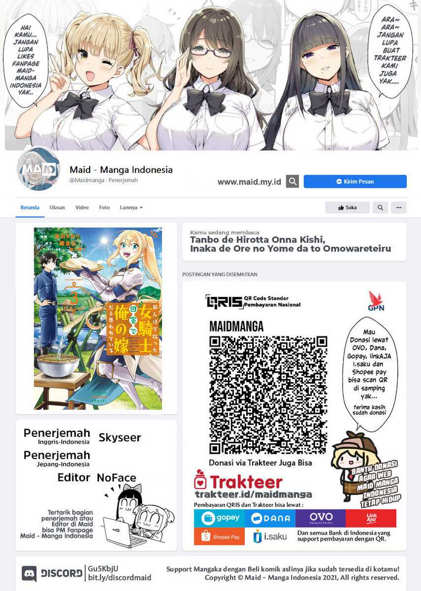 Manga Tanbo de Hirotta Onna Kishi, Inaka de Ore no Yome da to Omowareteiru Chapter 24 gambar 2
