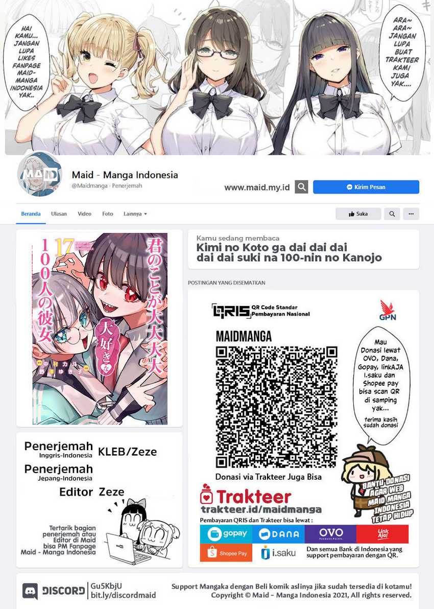 Manga Kimi no Koto ga Dai Dai Dai Dai Daisuki na 100-ri no Kanojo Chapter 126 gambar 2