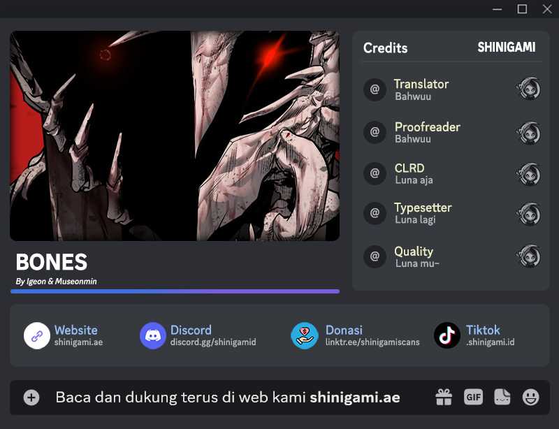 Komik Bones Chapter 11 gambar 1