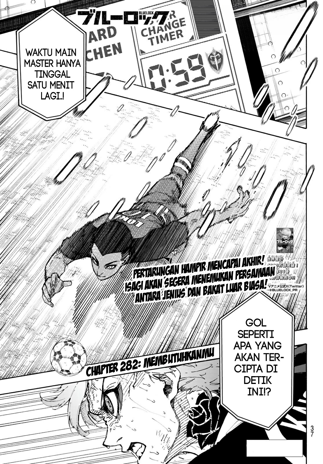 Komik Blue Lock Chapter 282 gambar 1