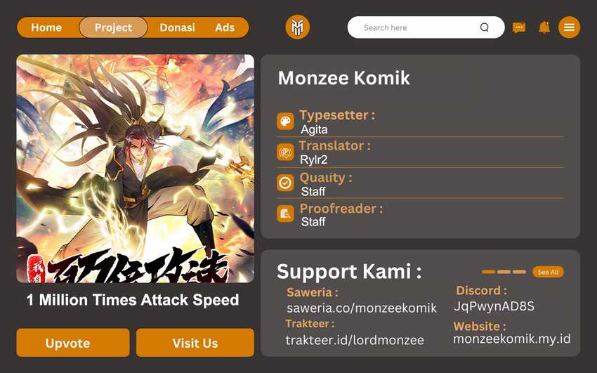 Komik 1 Million Times Attack Speed Chapter 89 gambar 1