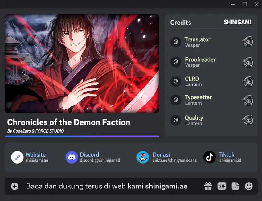 Komik Chronicles of the Demon Faction Chapter 95 gambar 1