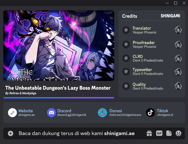 Komik The Unbeatable Dungeon’s Lazy Boss Chapter 68 gambar 1
