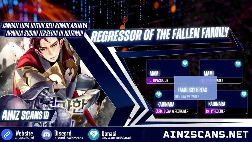 Komik Regressor Of The Fallen Family Chapter 59 gambar 1