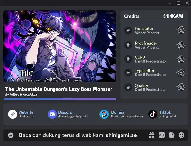 Komik The Unbeatable Dungeon’s Lazy Boss Chapter 69 gambar 1