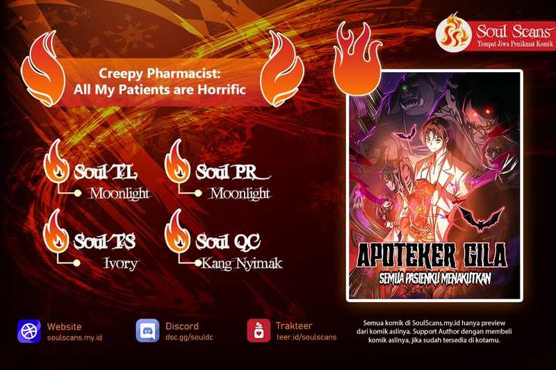 Komik Creepy Pharmacist: All My Patients Are Horrific Chapter 60 gambar 1