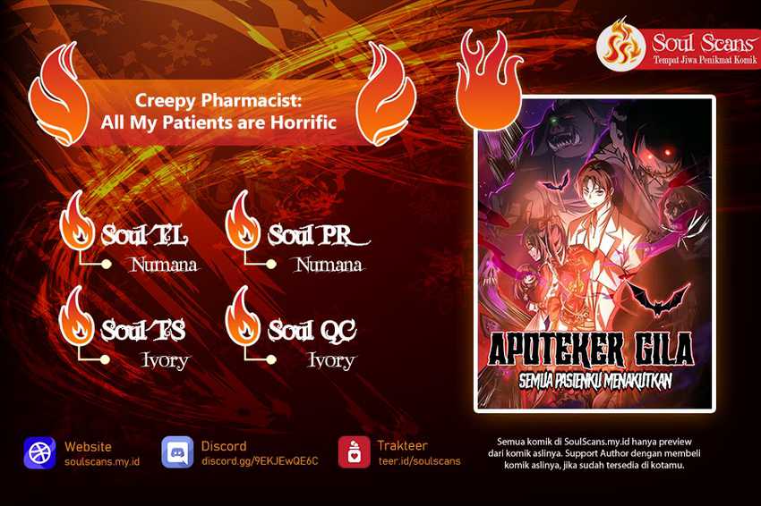 Komik Creepy Pharmacist: All My Patients Are Horrific Chapter 46 gambar 1