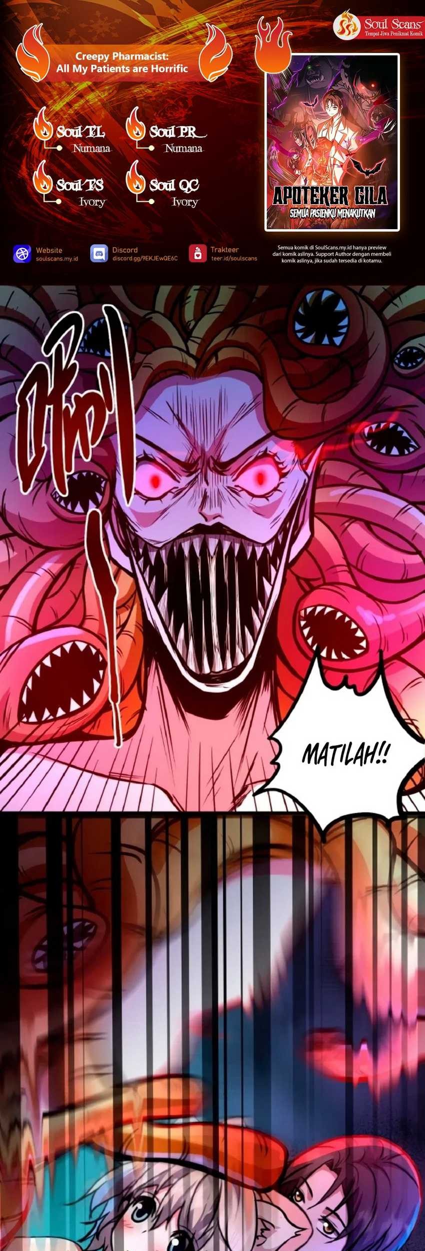 Komik Creepy Pharmacist: All My Patients Are Horrific Chapter 45 gambar 1
