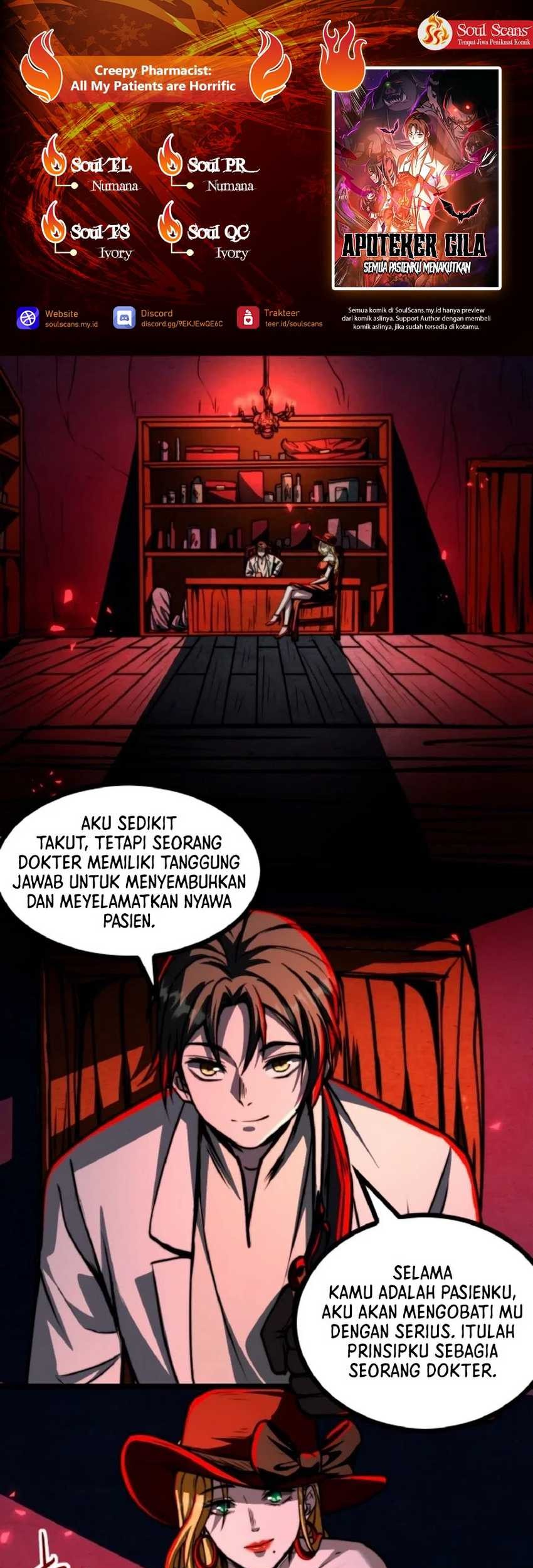 Komik Creepy Pharmacist: All My Patients Are Horrific Chapter 41 gambar 1