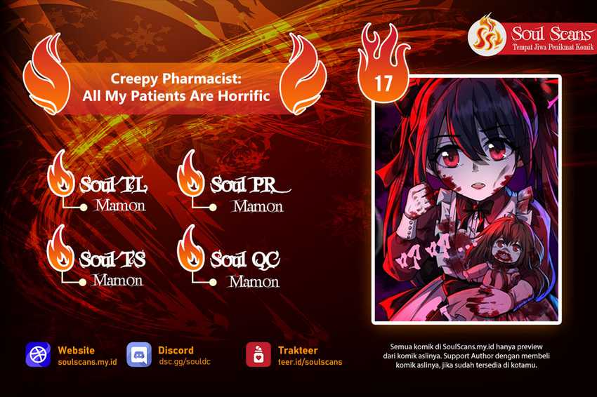 Komik Creepy Pharmacist: All My Patients Are Horrific Chapter 17 gambar 1